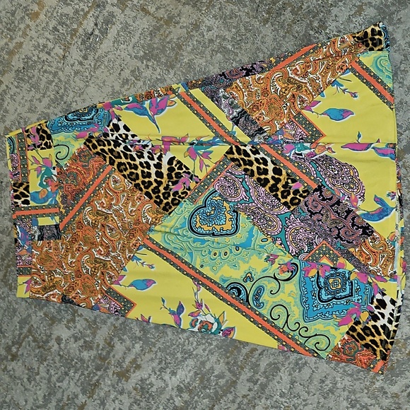Melissa Paige Dresses & Skirts - Melissa Paige Colorful Patchwork Maxi Skirt XL